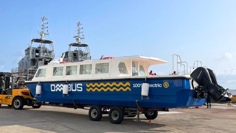 Nigeria OMIBUS equipped with ExploMar Dual 300hp Electric Outboard