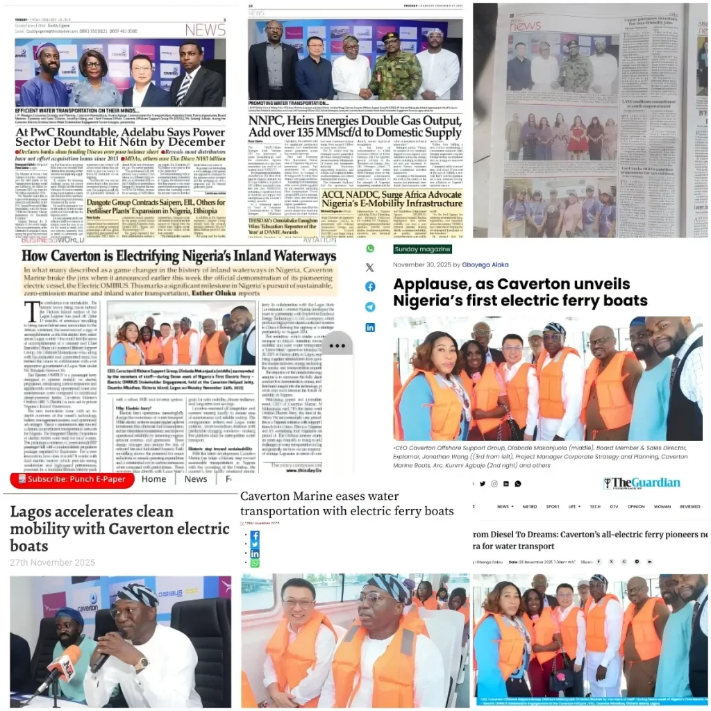 Nigeria Media Coverage of Electric OMIBUS – ExploMar & Caverton